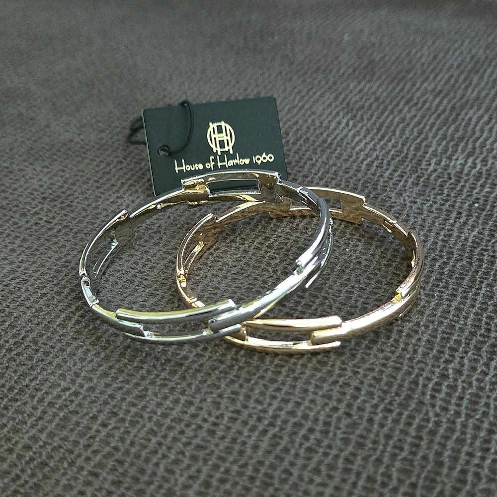 House🏠 of Harlow 1960 Set of Two✌️ Bangle Bracelets - NWT - Picture 15 of 16